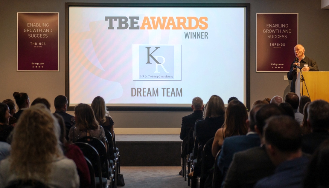 KR HR & Training Consultancy Ltd News, winners of the Dream Team at the TBE Awards Evening 2025.
